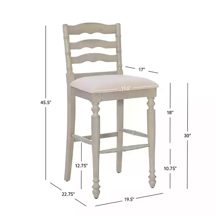 melvin_distressed_whitewash_bar_stool_7.webp Melvin Distressed wash Bar Stool>Kirklands Home Best Sale