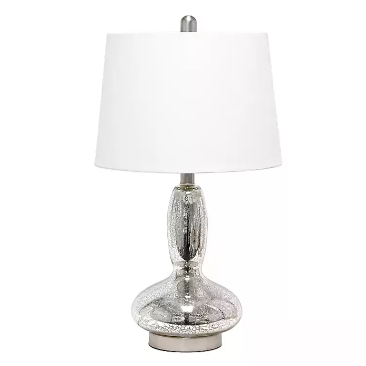 Mercury Glass Curvy Table Lamp>Kirklands Home Outlet