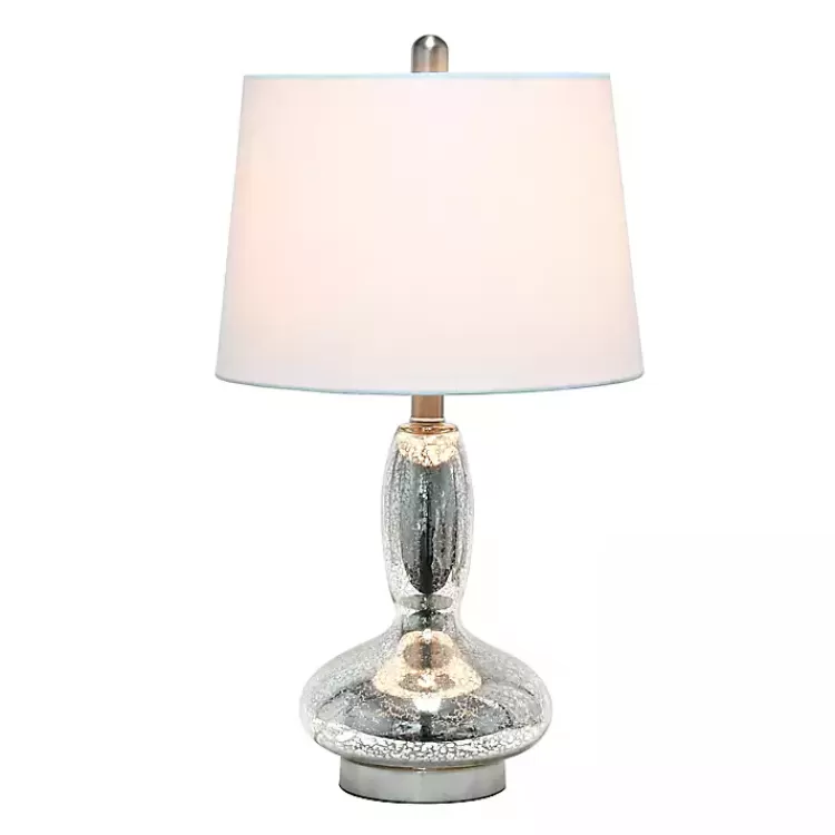 Mercury Glass Curvy Table Lamp>Kirklands Home Outlet