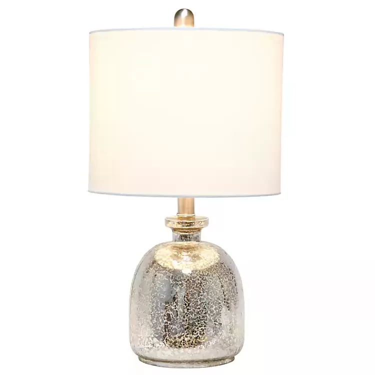 Mercury Hammered Glass Shade Table Lamp>Kirklands Home Outlet