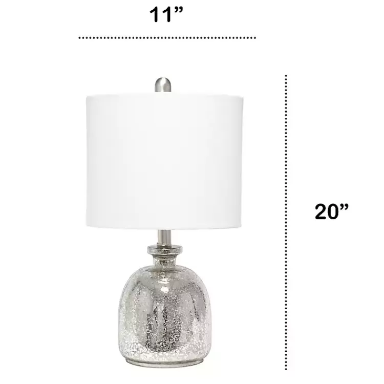 mercury_hammered_glass_white_shade_table_lamp_2.webp Mercury Hammered Glass Shade Table Lamp>Kirklands Home Outlet