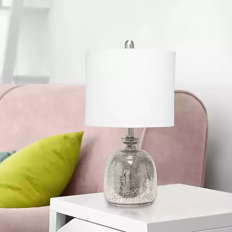 mercury_hammered_glass_white_shade_table_lamp_6.webp Mercury Hammered Glass Shade Table Lamp>Kirklands Home Outlet