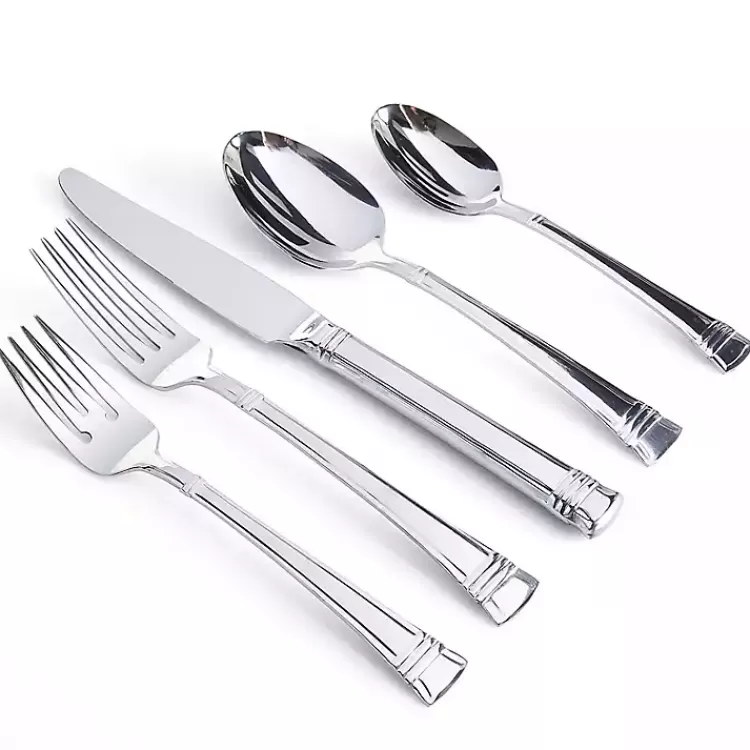 Mercutio Lines Stainless Steel 20-pc. Flatware Set>Kirklands Home Best Sale
