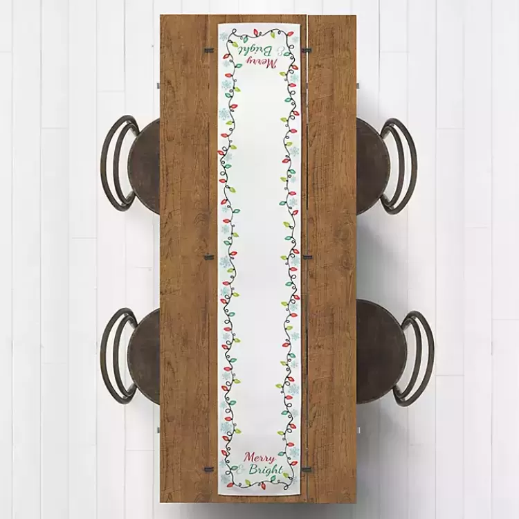 Merry and Bright with Lights Table Runner, 72 in.>Kirklands Home Store