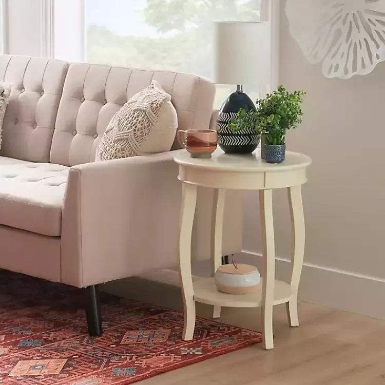 Merryweather Off White Accent Table>Kirklands Home Flash Sale