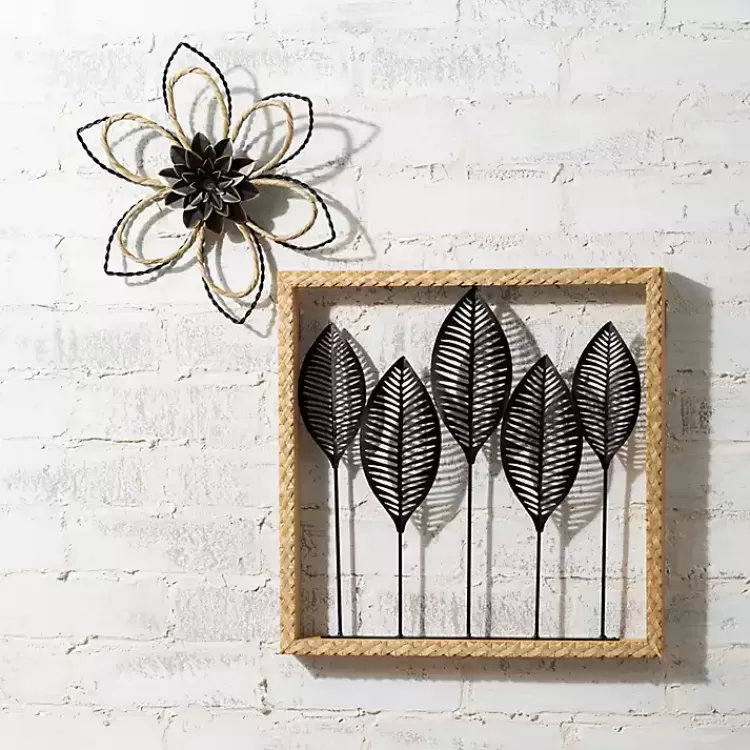 metal_and_twine_flower_wall_plaques_set_of__2.webp Metal and Twine Flower Wall Plaques, Set of 2>Kirklands Home Flash Sale