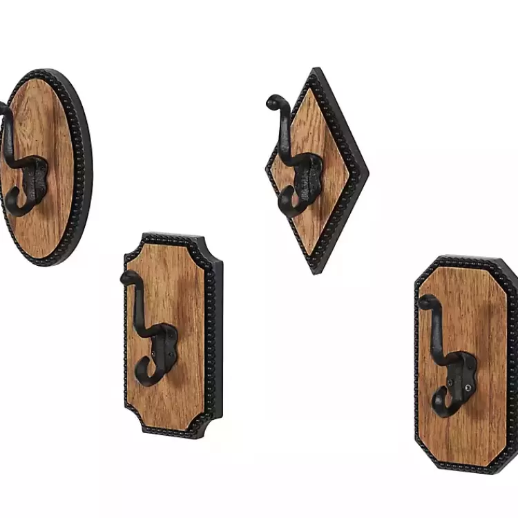 Metal and Wood Beaded Wall Hooks, Set of 4>Kirklands Home Sale