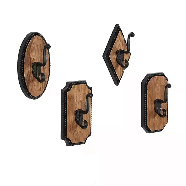 metal_and_wood_beaded_wall_hooks_set_of__2.webp Metal and Wood Beaded Wall Hooks, Set of 4>Kirklands Home Sale