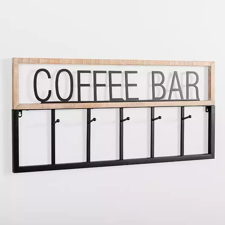 Metal and Wood Coffee Bar Wall Hooks>Kirklands Home Best
