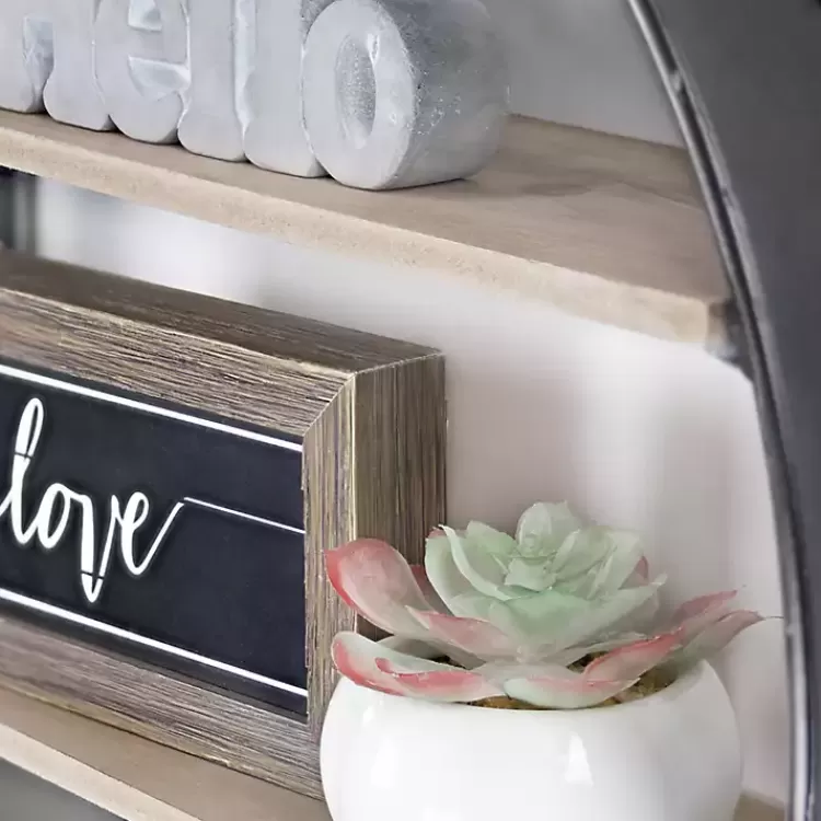 metal_circle_wall_shelf_with_leather_strap_3.webp Metal Circle Wall Shelf with Leather Strap>Kirklands Home Sale