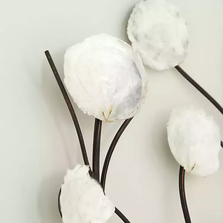 metal_peony_shell_wall_plaque_2.webp Metal Peony Shell Wall Plaque>Kirklands Home Outlet