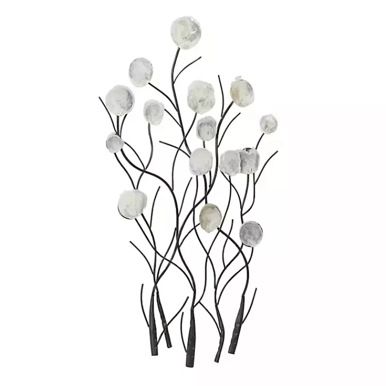 metal_peony_shell_wall_plaque_5.webp Metal Peony Shell Wall Plaque>Kirklands Home Outlet
