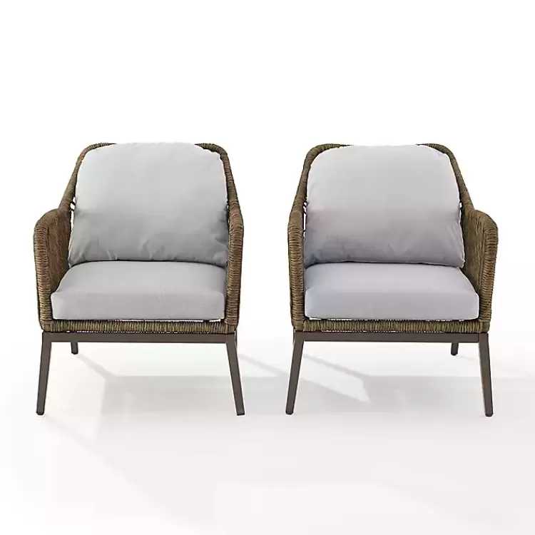 Metal Rope Outdoor Chairs with Cushions, Set of 2>Kirklands Home Sale