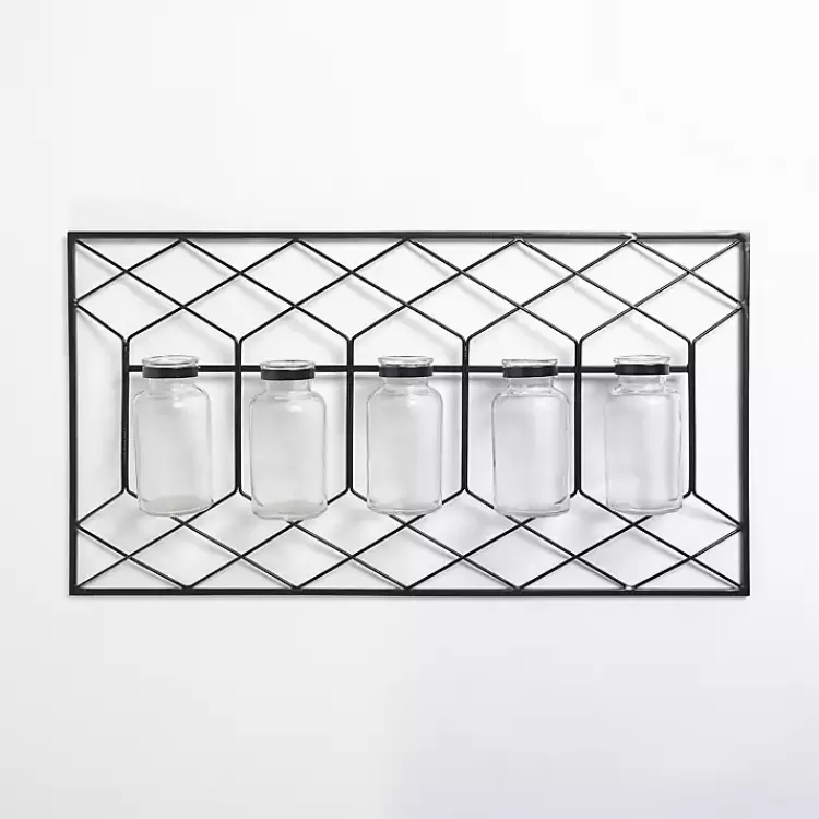 Metal Wire and Bottles Wall Plaque>Kirklands Home Store