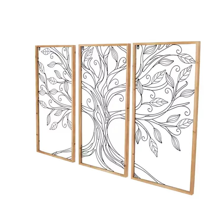metal_wire_tree_panel_wall_plaques_set_of__2.webp Metal Wire Tree Panel Wall Plaques, Set of 3>Kirklands Home New
