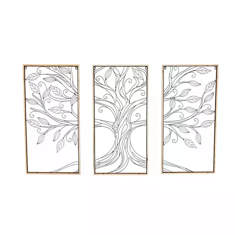 metal_wire_tree_panel_wall_plaques_set_of__5.webp Metal Wire Tree Panel Wall Plaques, Set of 3>Kirklands Home New