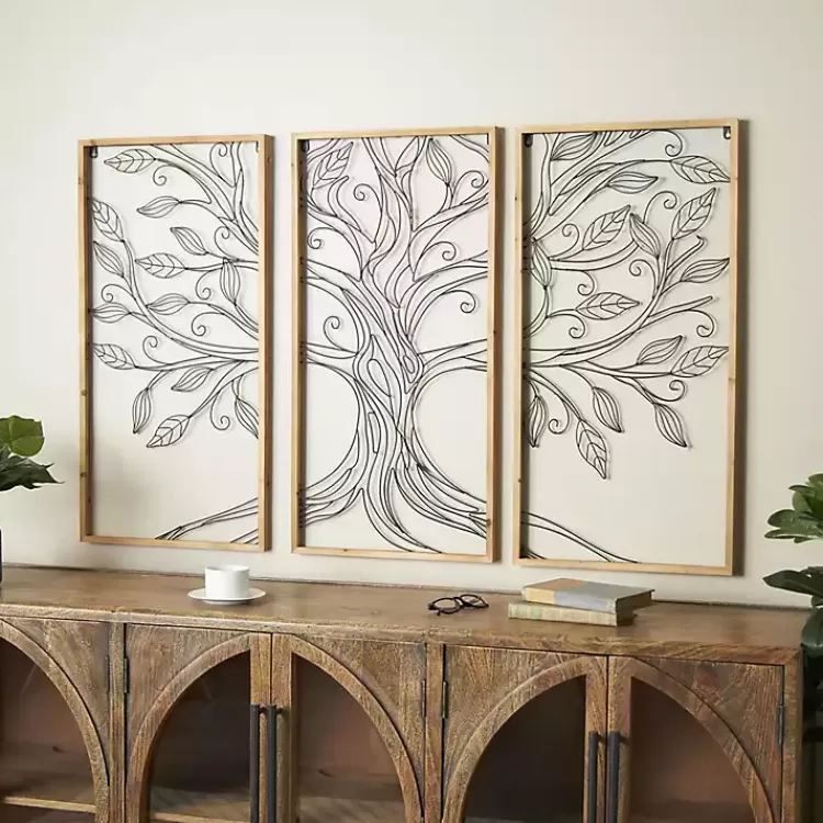 metal_wire_tree_panel_wall_plaques_set_of__6.webp Metal Wire Tree Panel Wall Plaques, Set of 3>Kirklands Home New