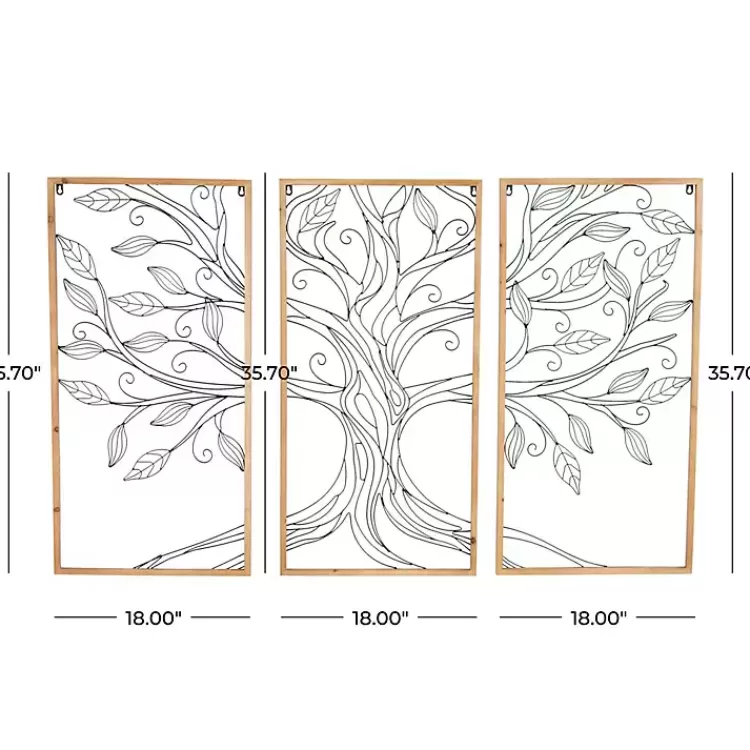 metal_wire_tree_panel_wall_plaques_set_of__7.webp Metal Wire Tree Panel Wall Plaques, Set of 3>Kirklands Home New