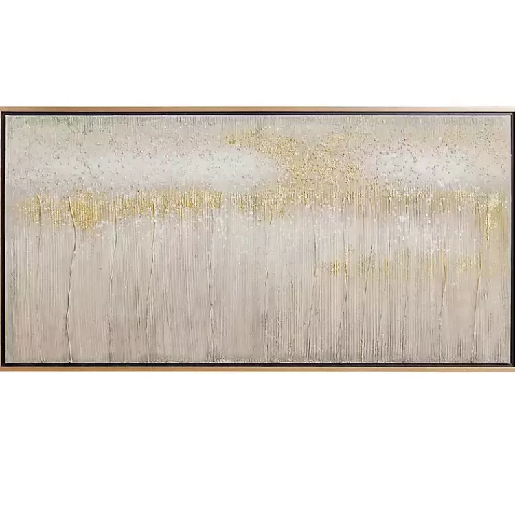 Metallic Abstract Field Framed Canvas Print>Kirklands Home Outlet