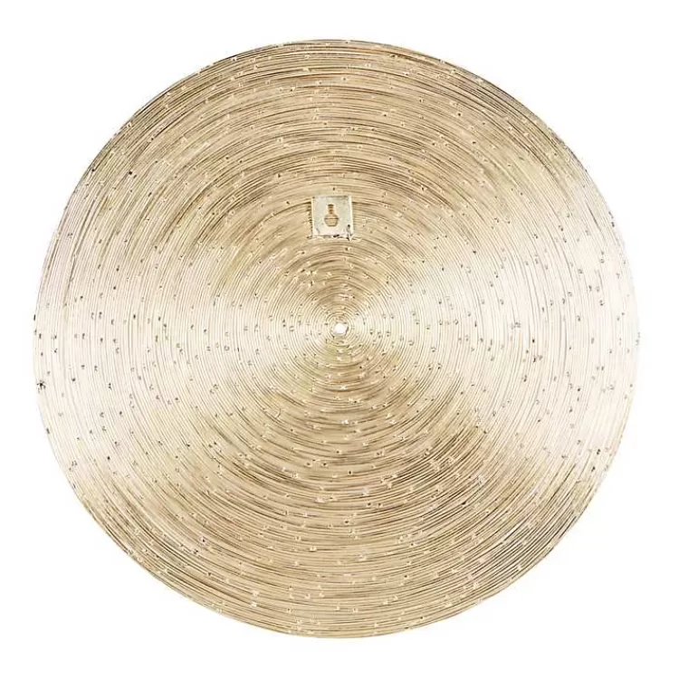 metallic_gold_plates_wall_sculptures_set_of__6.webp Metallic Plates Wall Sculptures, Set of 3>Kirklands Home Discount