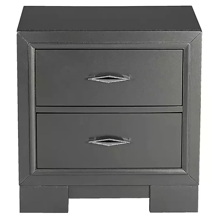 Metallic Wood Jovan Nightstand>Kirklands Home Outlet
