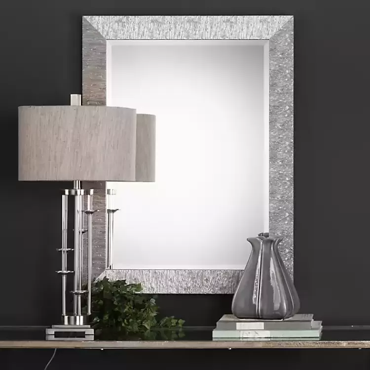 metallic_silver_textured_frame_wall_mirror_3.webp Metallic Silver Textured Frame Wall Mirror>Kirklands Home Hot