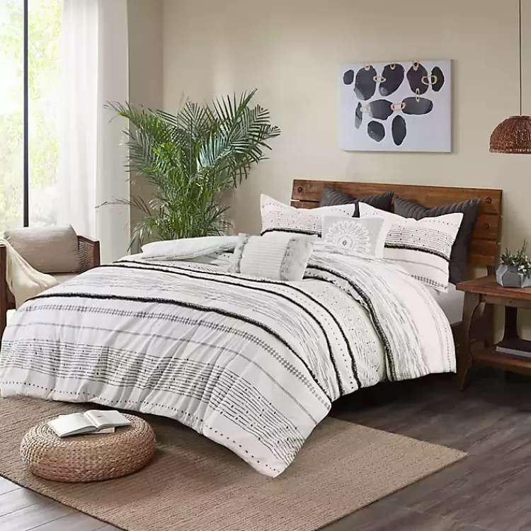 Mia Striped 3-pc. King Duvet Cover Set>Kirklands Home Flash Sale