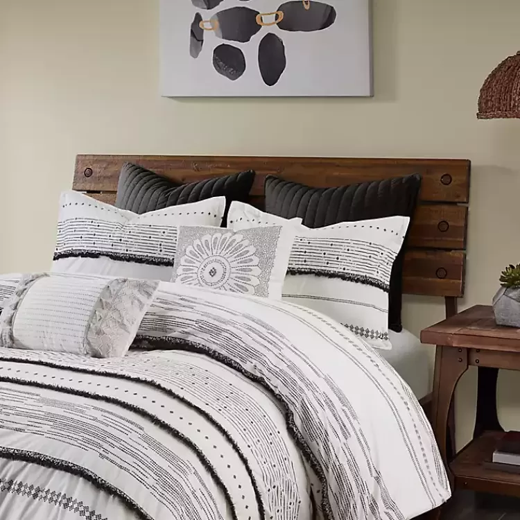 mia_white_striped_pc_king_duvet_cover_set_3.webp Mia Striped 3-pc. King Duvet Cover Set>Kirklands Home Flash Sale