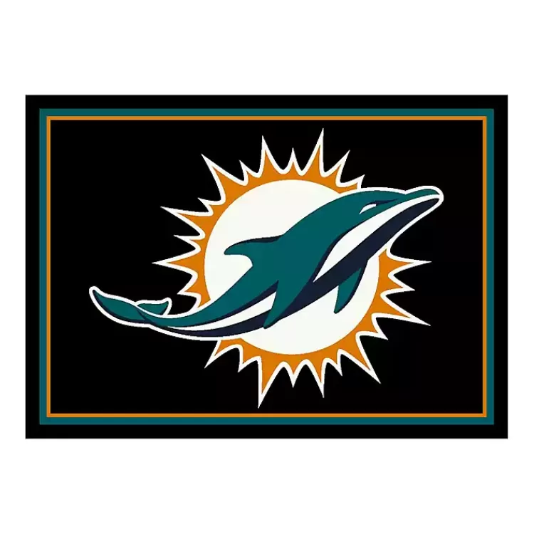 Miami Dolphins Area Rug, 4x6>Kirklands Home Outlet