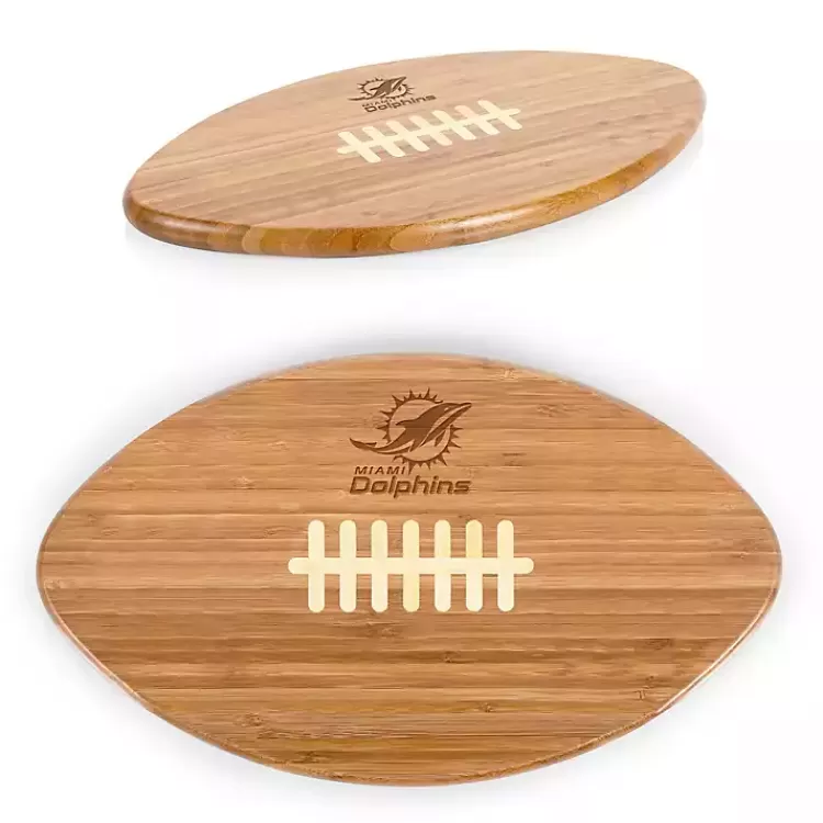 miami_dolphins_bamboo_football_cutting_board_3.webp Miami Dolphins Bamboo Football Cutting Board>Kirklands Home Best Sale