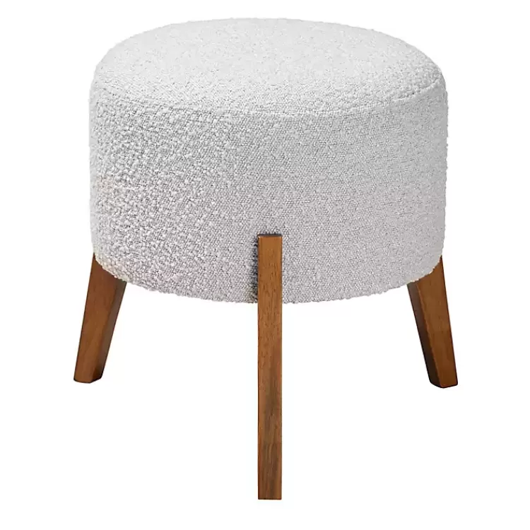 Mid-Century Modern Boucle Ottoman>Kirklands Home Flash Sale