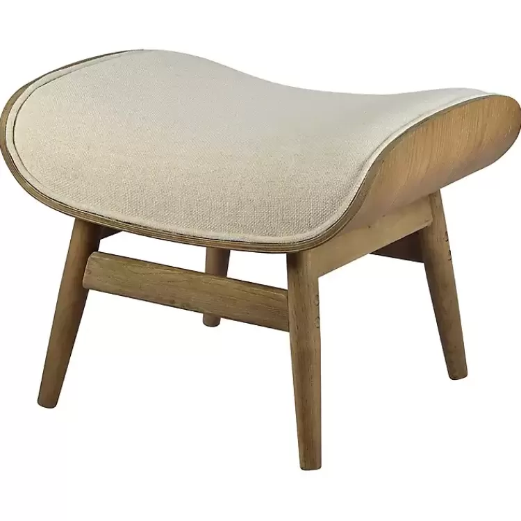 Mid-Century Modern Saddle Seat Ottoman>Kirklands Home Hot