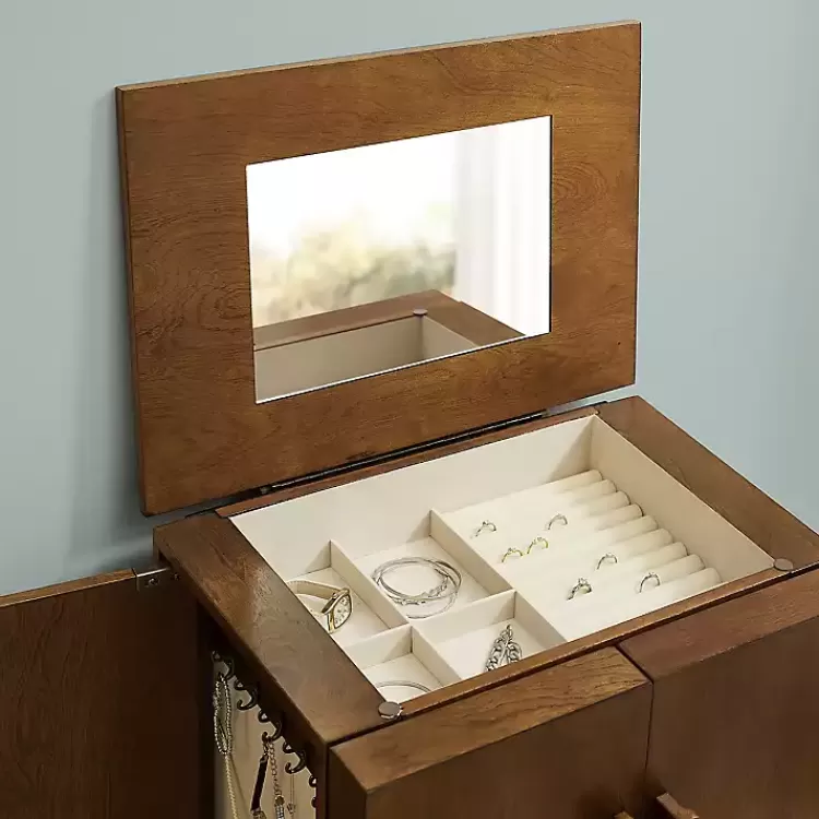 midcentury_modern_walnut_jewelry_armoire_3.webp Mid-Century Modern Walnut Jewelry Armoire>Kirklands Home Best Sale
