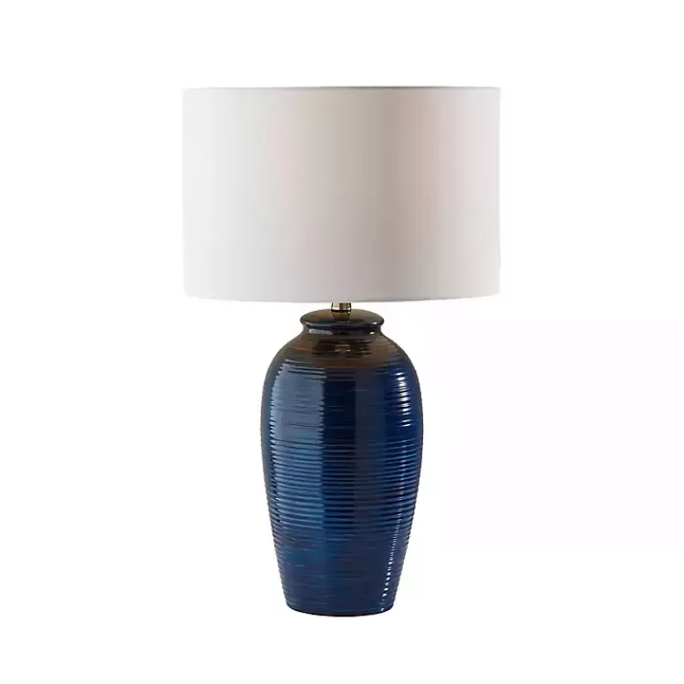Midnight Ribbed Alexis Table Lamp>Kirklands Home Best