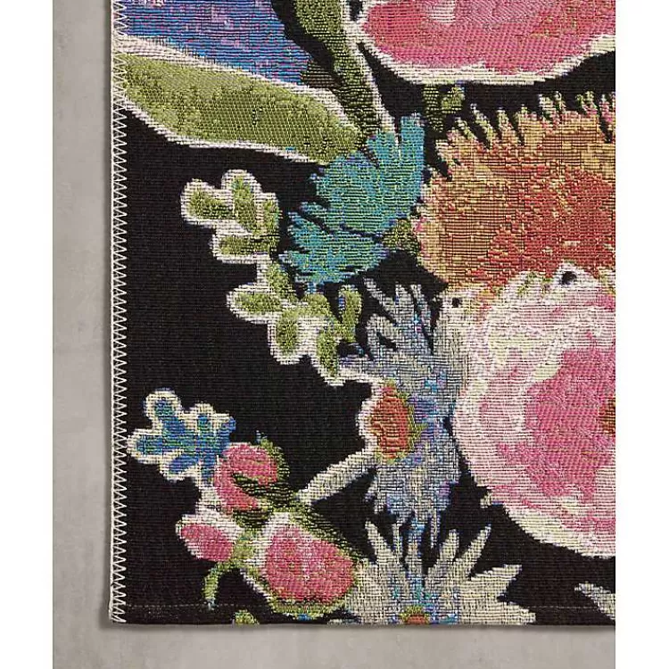 midnight_garden_party_indooroutdoor_rug_x_4.webp Midnight Garden Party Indoor/Outdoor Rug, 7x11>Kirklands Home Store