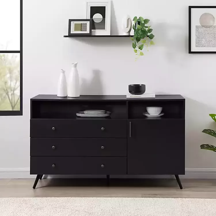 midnight_midcentury_modern_sideboard_2.webp Midnight Mid-Century Modern Sideboard>Kirklands Home Clearance