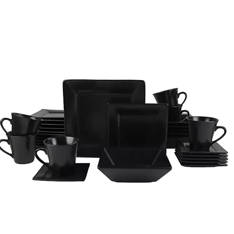 Midnight Squared 30-pc. Dinnerware Set>Kirklands Home Best