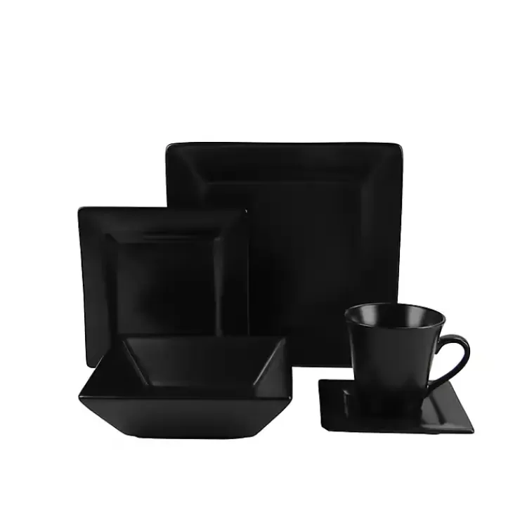 Midnight Squared 30-pc. Dinnerware Set>Kirklands Home Best