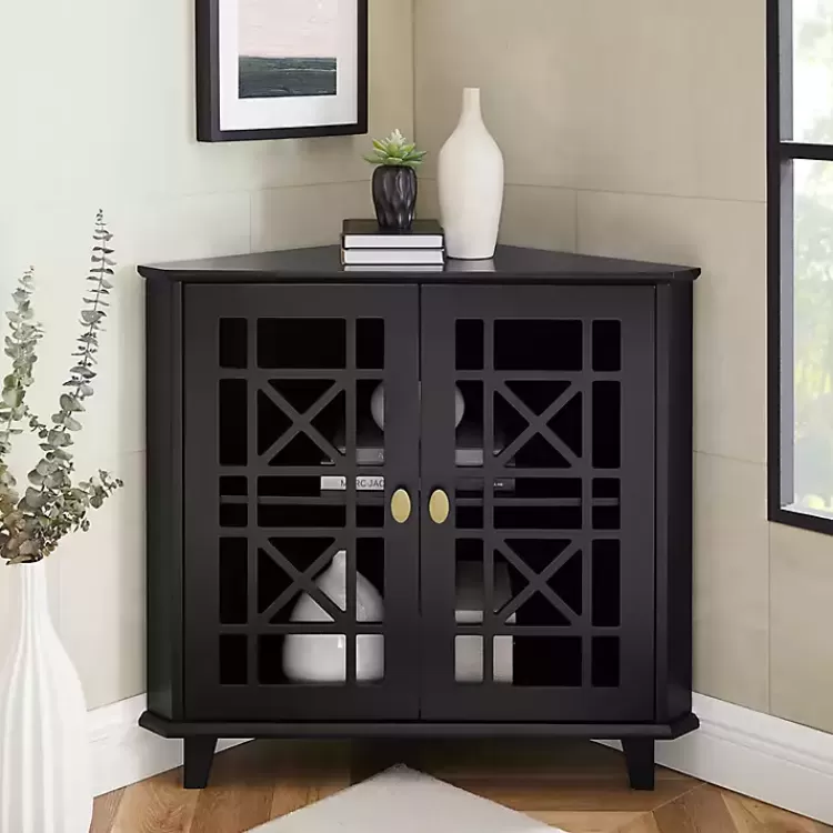 mikie_black_corner_cabinet_5.webp Mikie Corner Cabinet>Kirklands Home Cheap