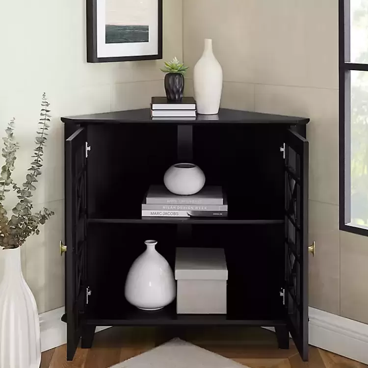 mikie_black_corner_cabinet_6.webp Mikie Corner Cabinet>Kirklands Home Cheap