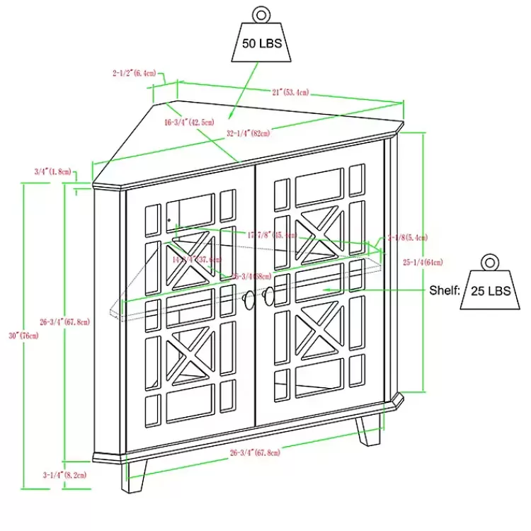 mikie_black_corner_cabinet_8.webp Mikie Corner Cabinet>Kirklands Home Cheap