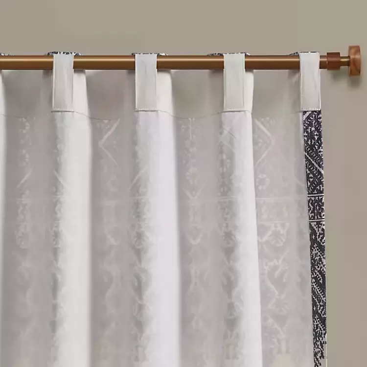 mila_blue_horizontal_stripe_curtain_panel__in_4.webp Mila Horizontal Stripe Curtain Panel, 84 in.>Kirklands Home Sale