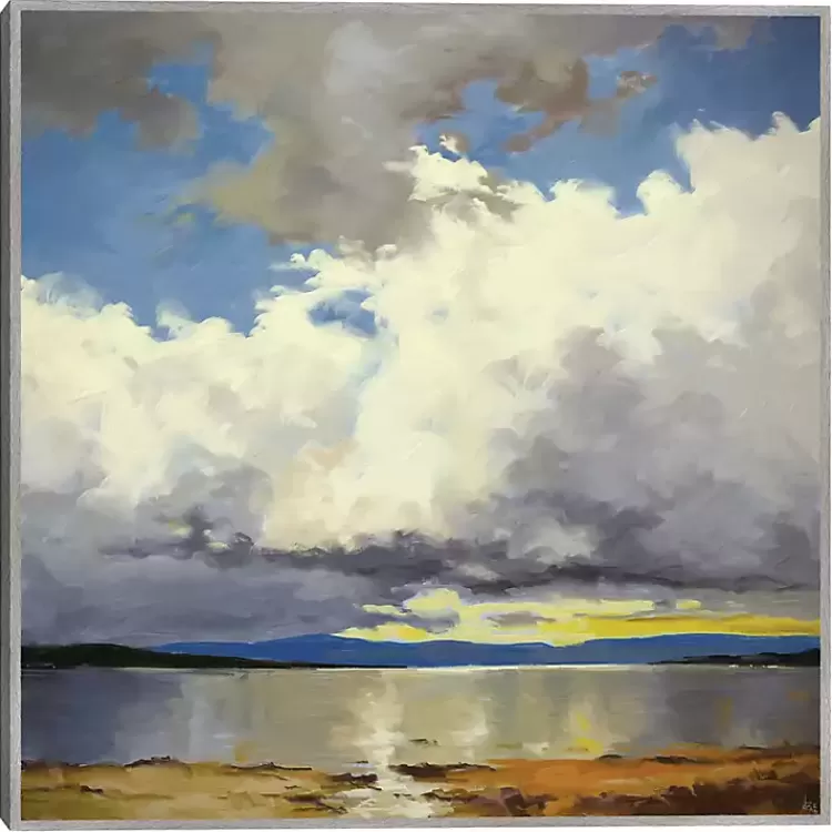 Mile High Lake Sky Framed Canvas Art Print>Kirklands Home Sale