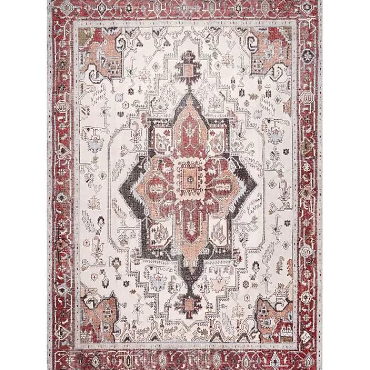 Miley Traditional Medallion Washable Area Rug, 4x6>Kirklands Home Hot