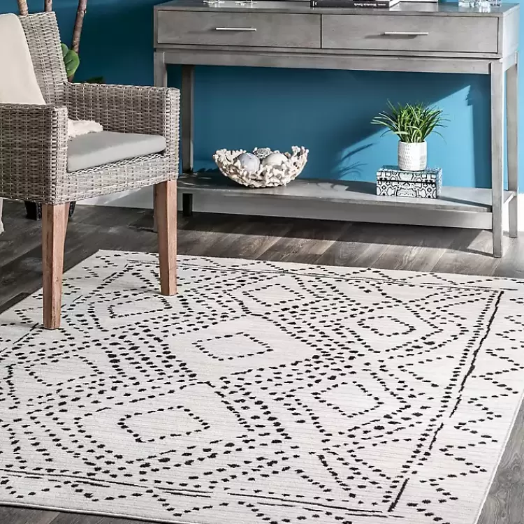 Millie Dotted Diamond Area Rug, 5x8>Kirklands Home Shop