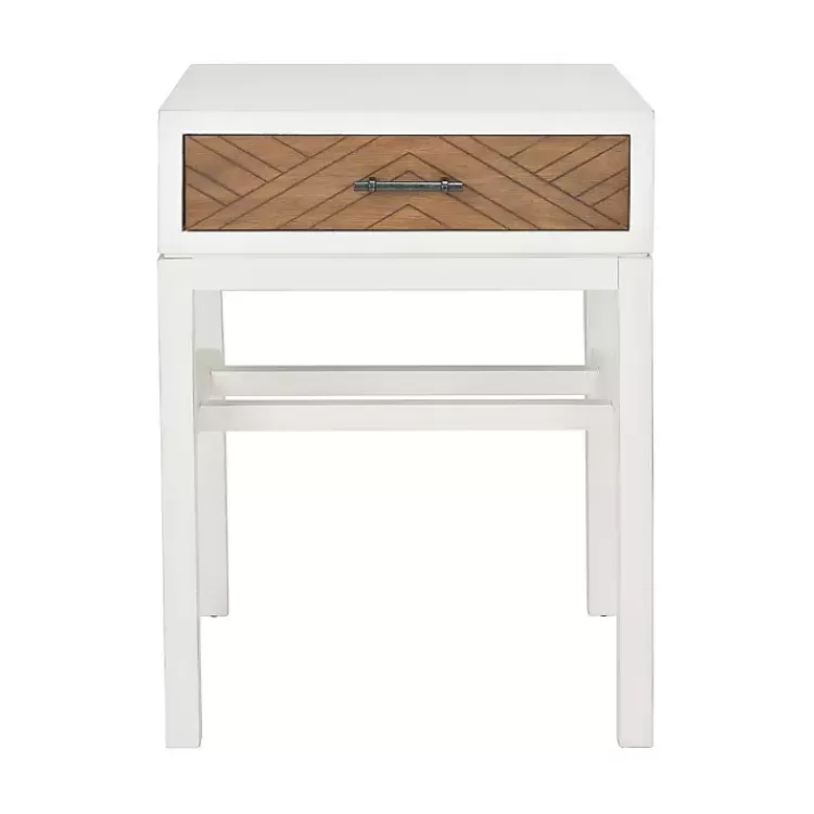 Milo Honey Herringbone Accent Table>Kirklands Home Flash Sale