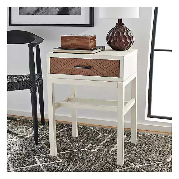 Milo Honey Herringbone Accent Table>Kirklands Home Flash Sale