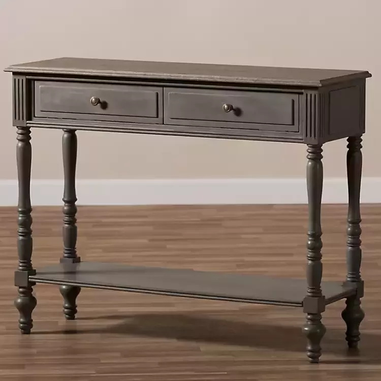 Mindi Wood Rustic Farmhouse Console Table>Kirklands Home New