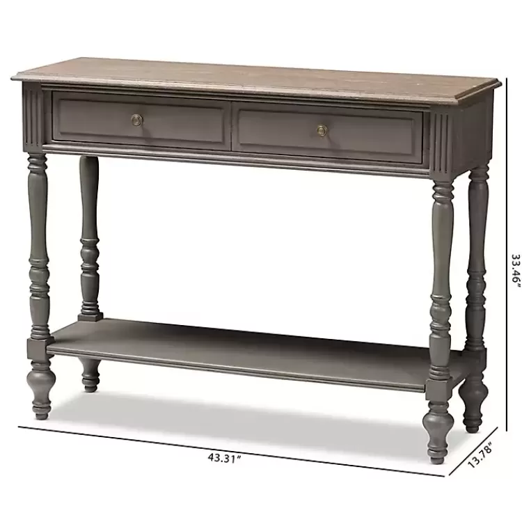 mindi_wood_rustic_farmhouse_console_table_9.webp Mindi Wood Rustic Farmhouse Console Table>Kirklands Home New