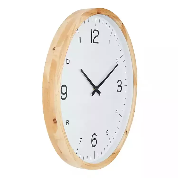 Minimalist Wood Frame Wall Clock>Kirklands Home Fashion